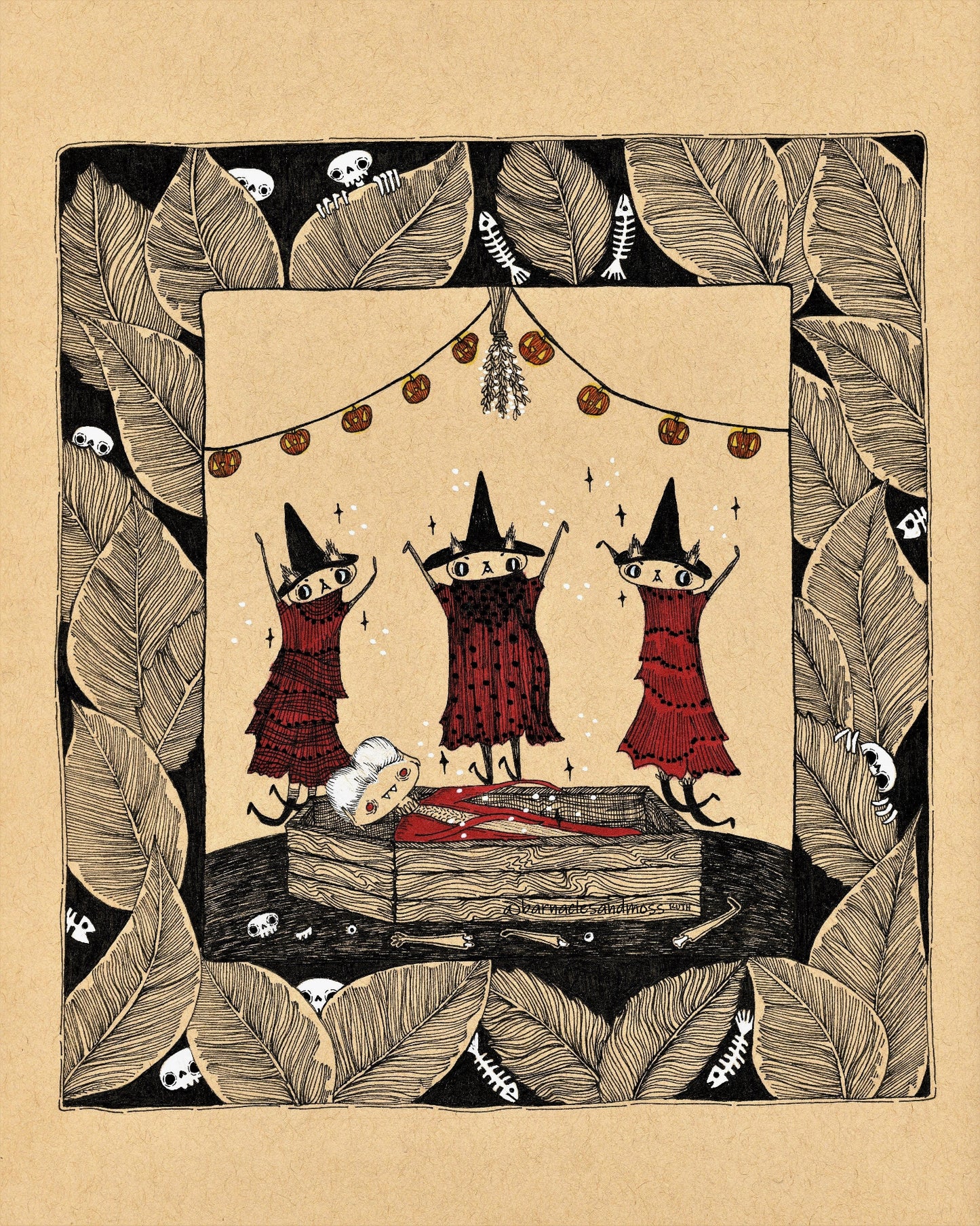 Cat Coven Fine Art Print