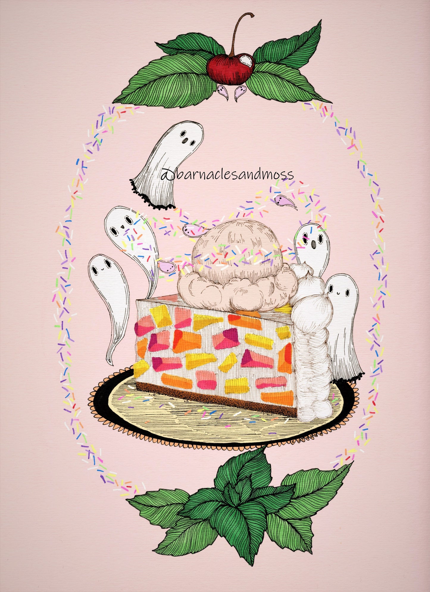 Stained Glass Jell-O Fine Art Print