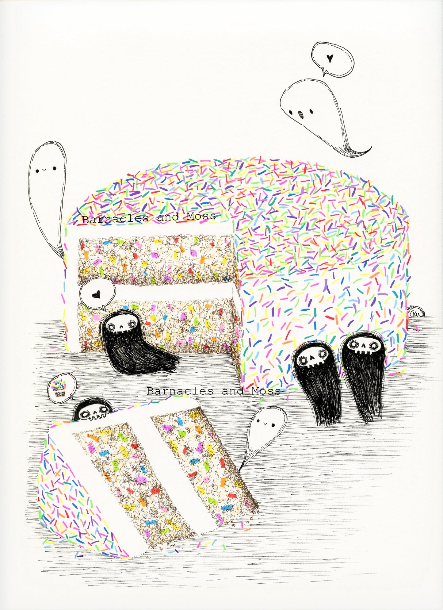 Haunted Funfetti Fine Art Print