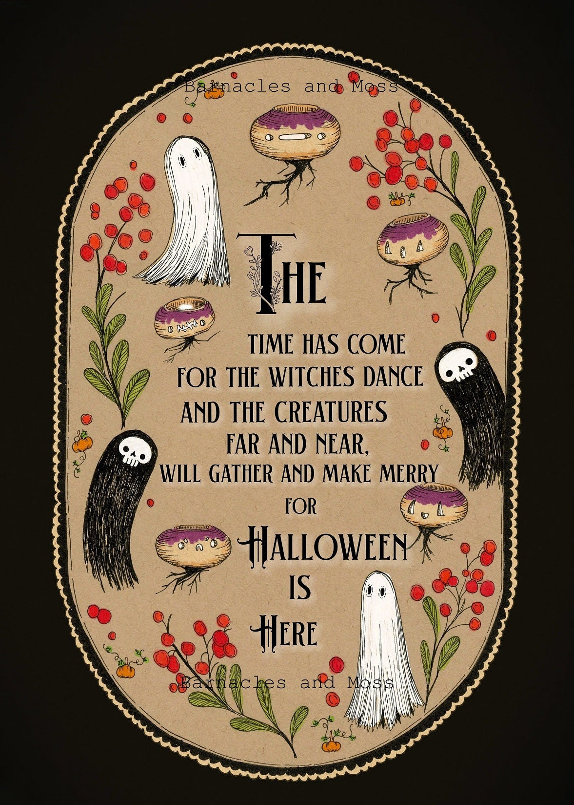 Halloween is Here Fine Art Print