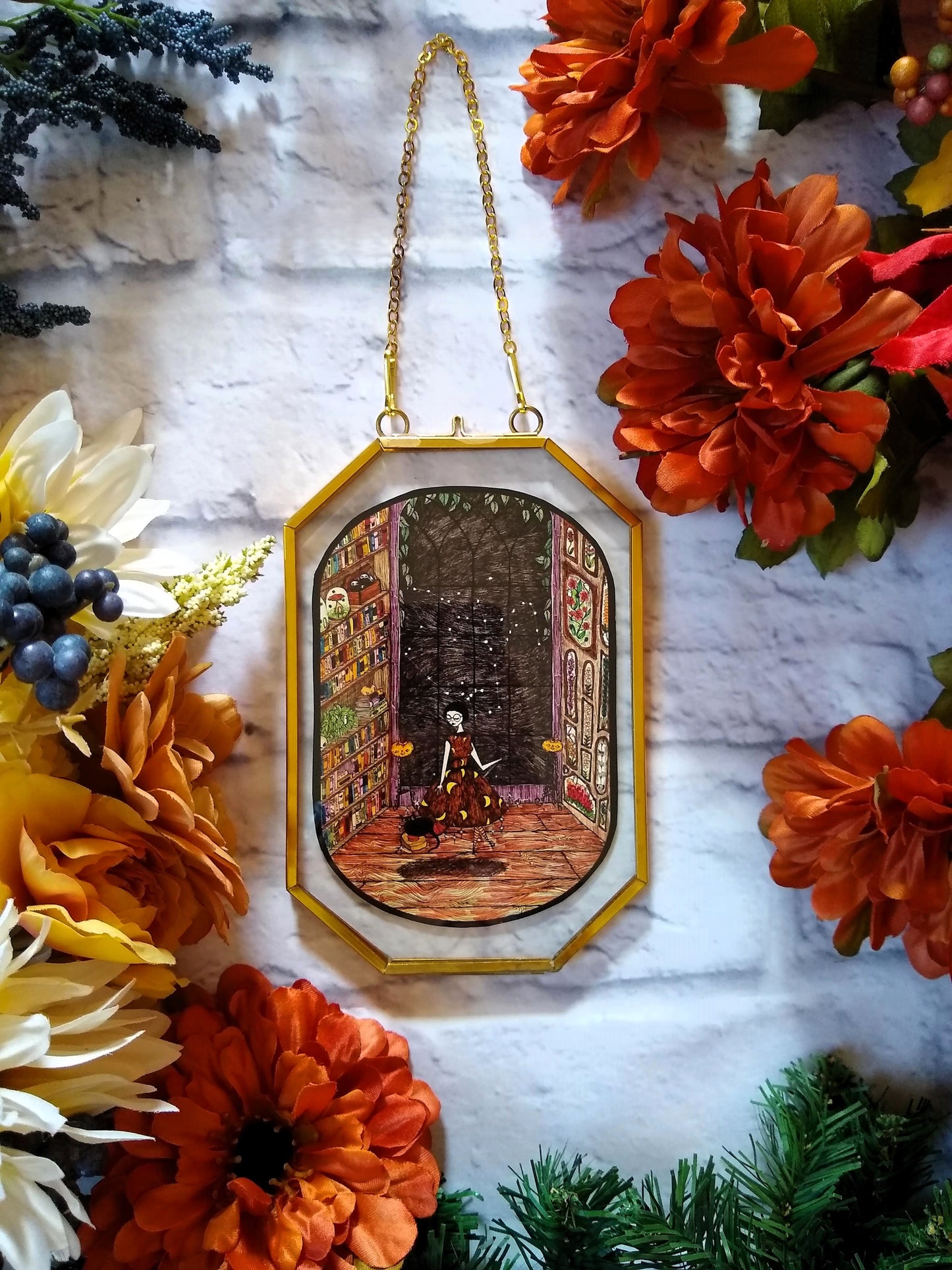 Wobble The Witch Cat Fine Art Print