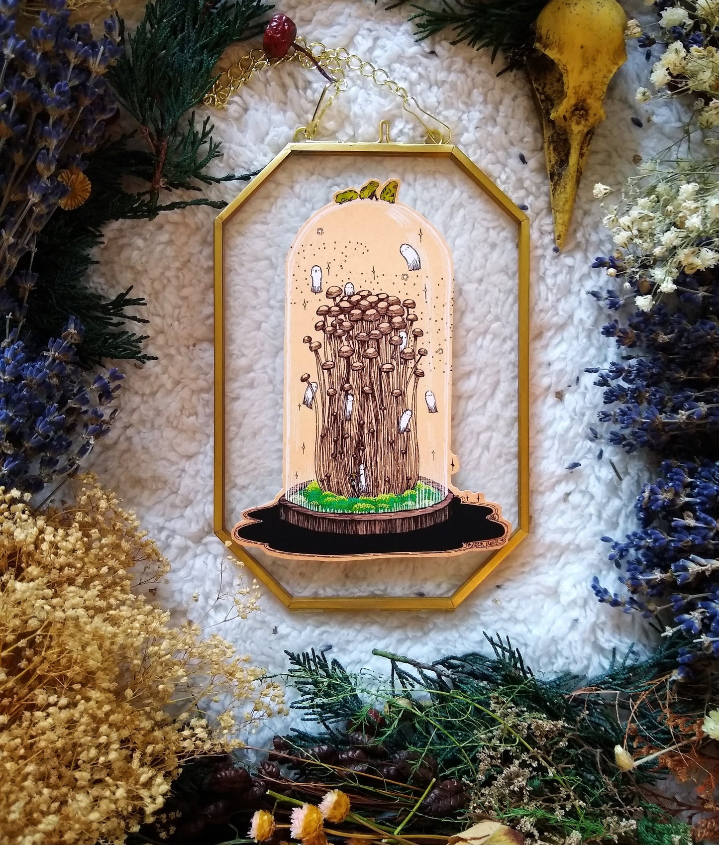 Knock Please Bell Jar Fine Art Print