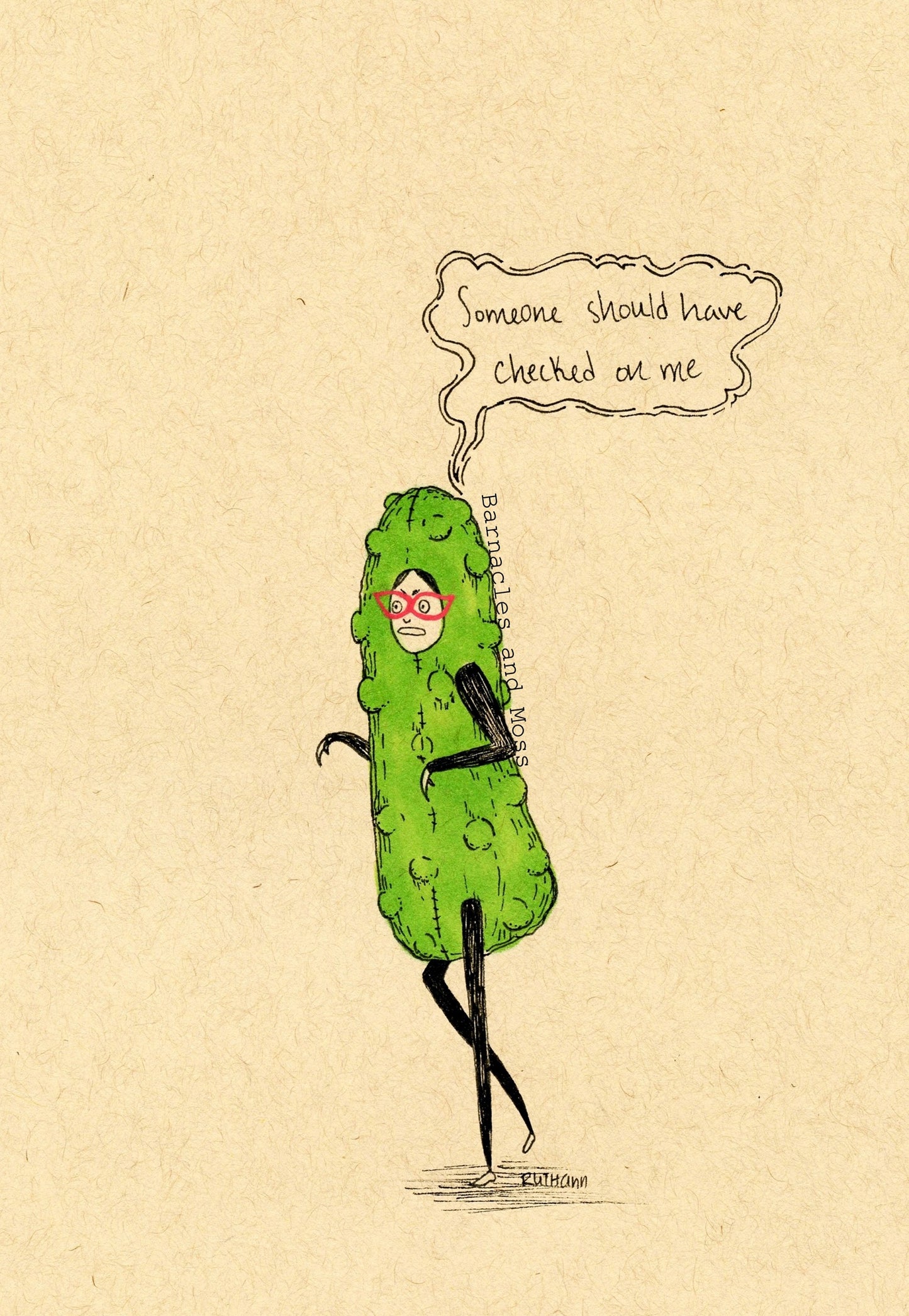 Someone Should Have Checked On Me Fine Art Print