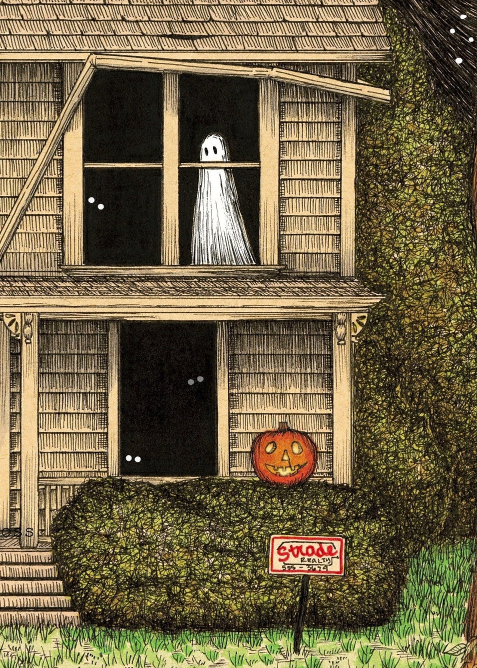 Halloween House Fine Art Print