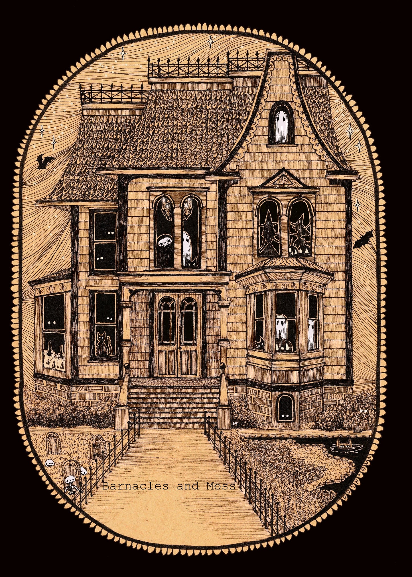 Haunted Victorian Fine Art Print