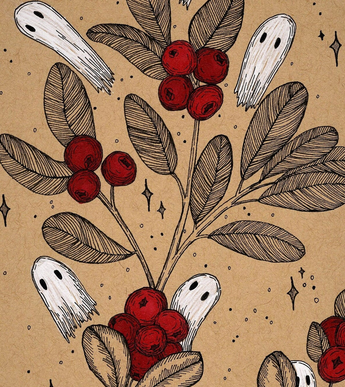 Haunted Cranberries Fine Art Print