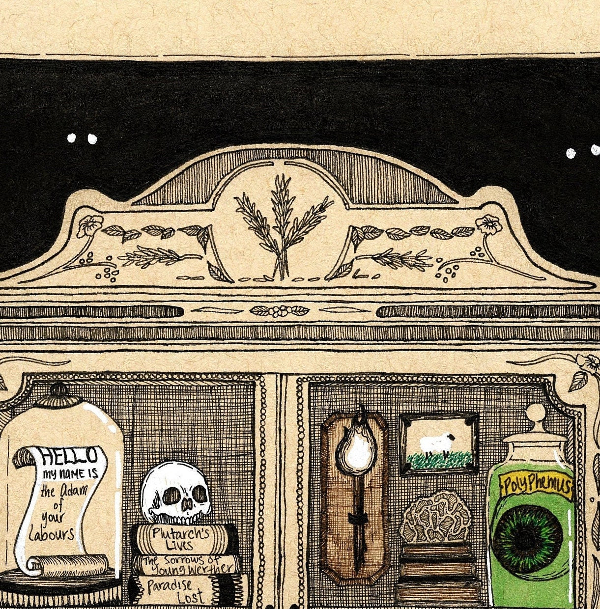 Cabinet of Curiosities Fine Art Print
