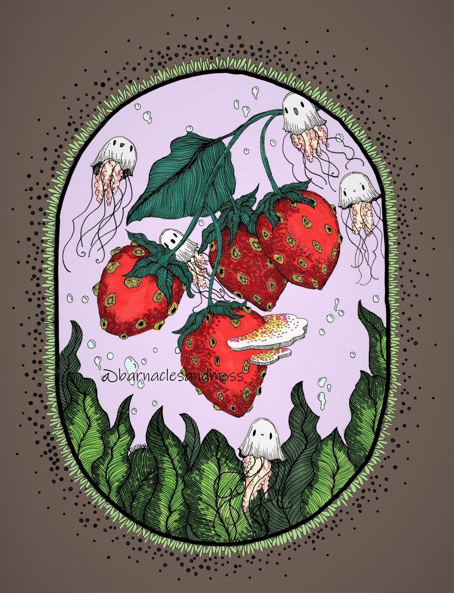 Strawberry Sea Fine Art Print