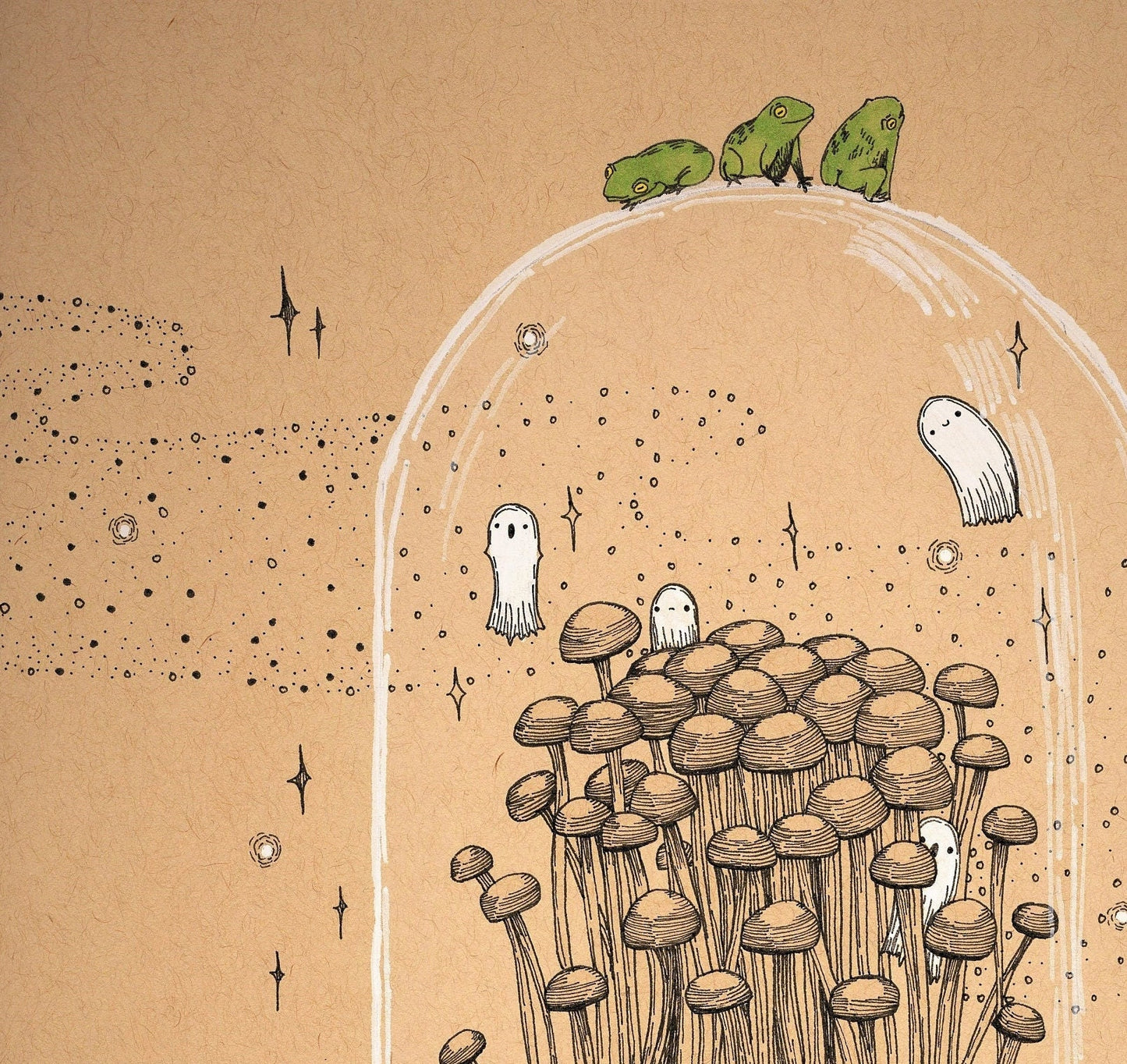 Knock Please Bell Jar Fine Art Print