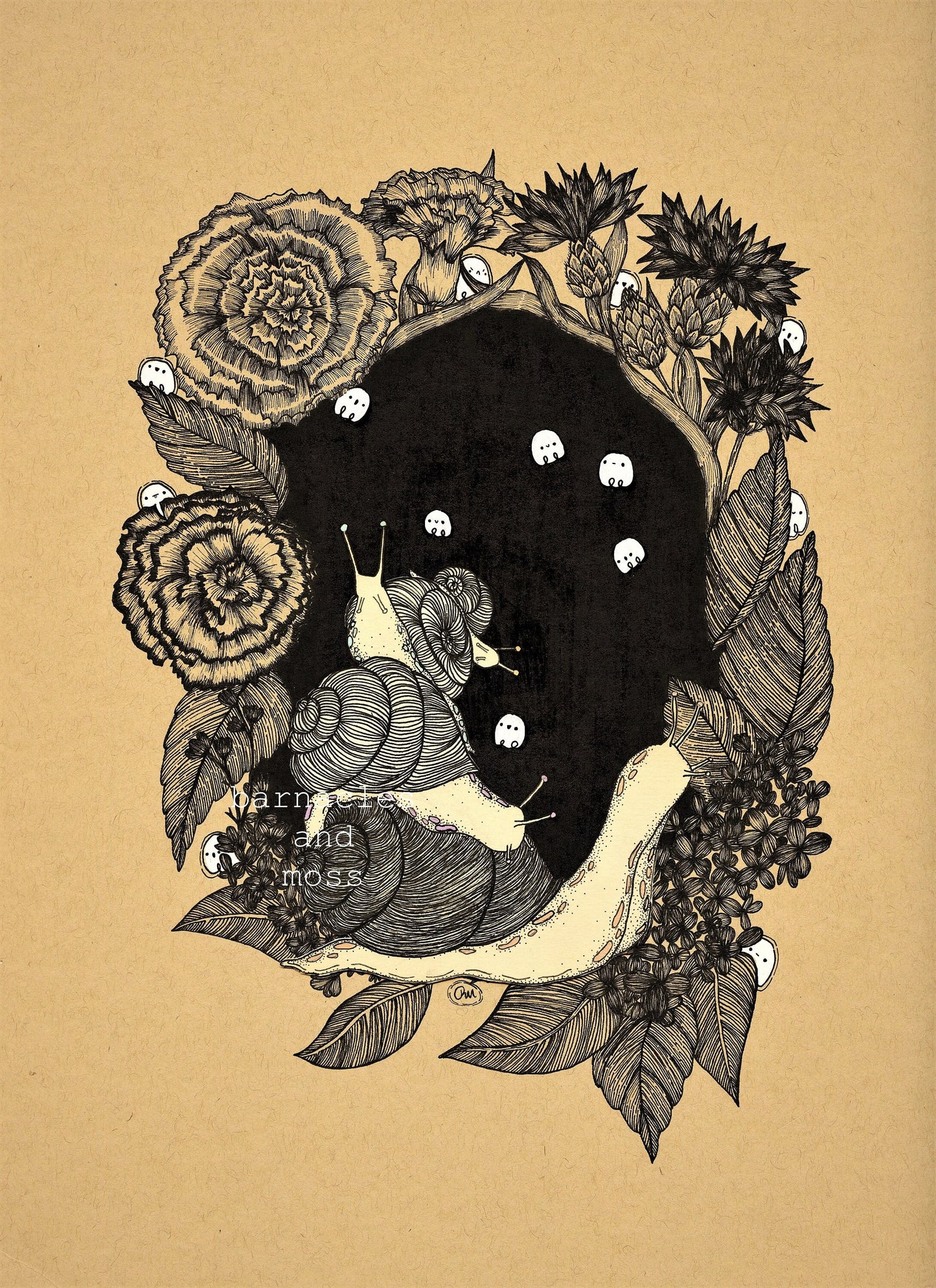 Snail Garden Fine Art Print