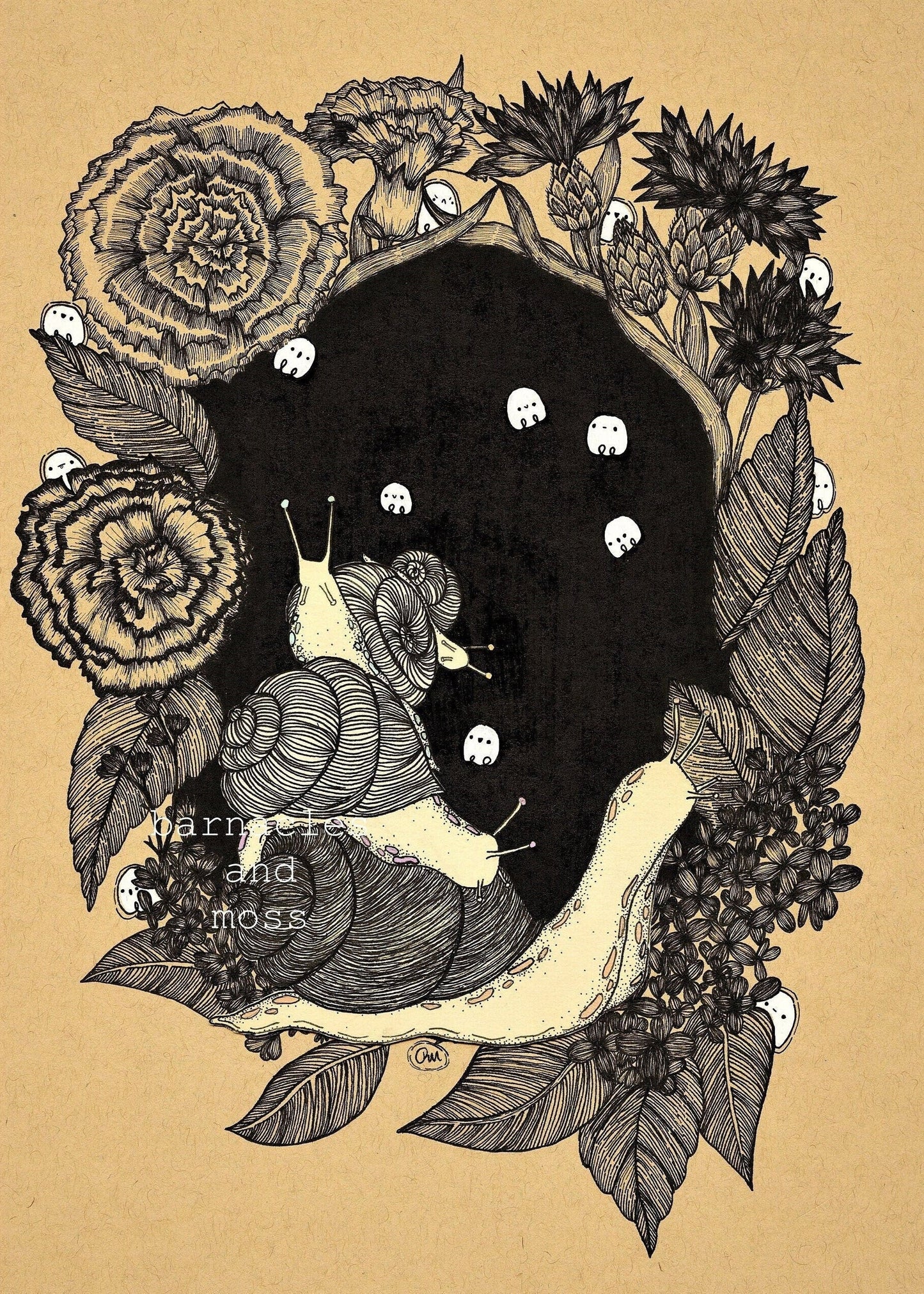 Snail Garden Fine Art Print