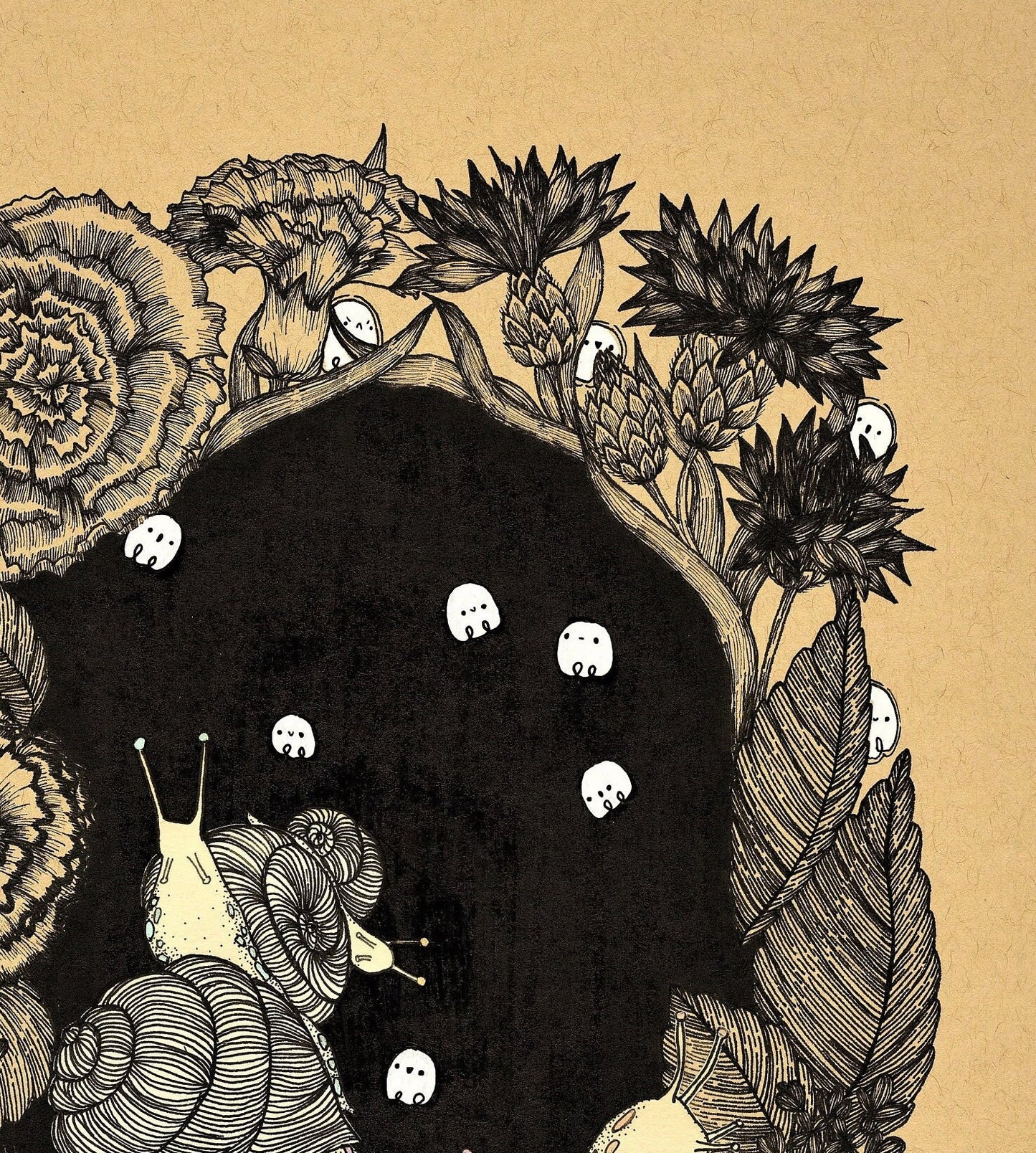 Snail Garden Fine Art Print