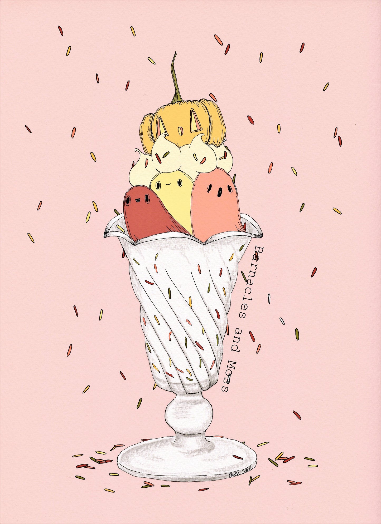 Pumpkin Ice Cream Sundae Fine Art Print