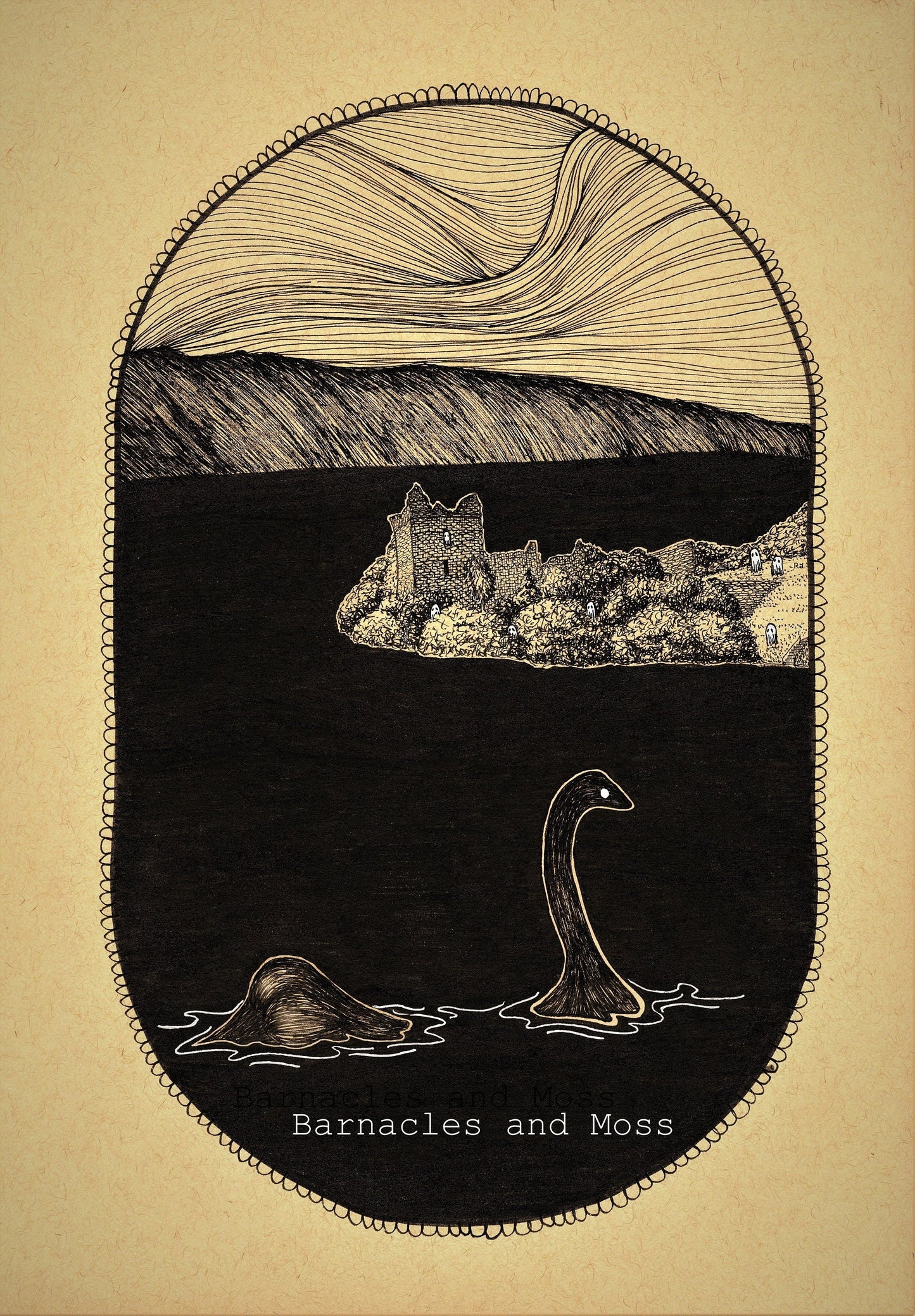 Loch Ness Monster Booty Fine Art Print