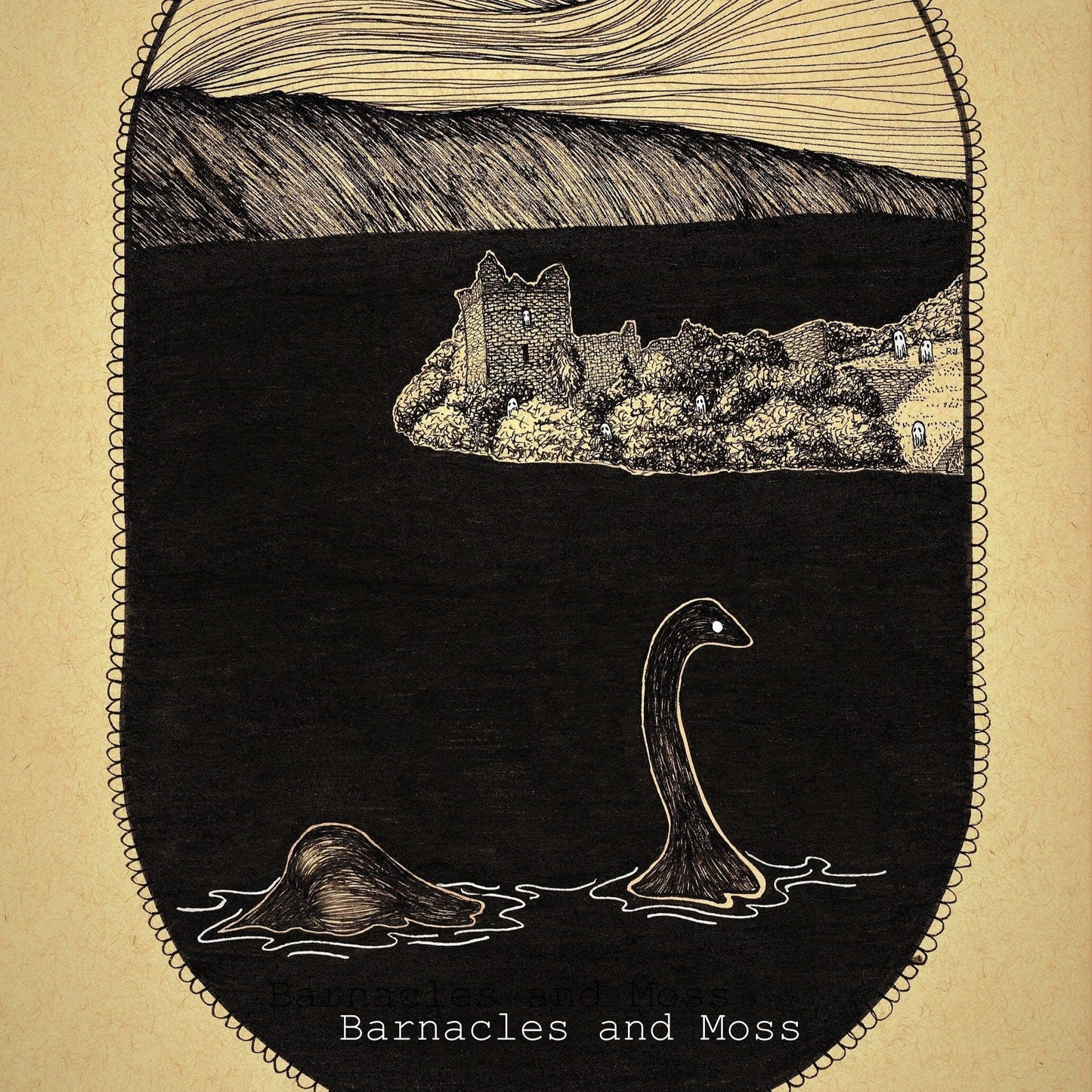 Loch Ness Monster Booty Fine Art Print