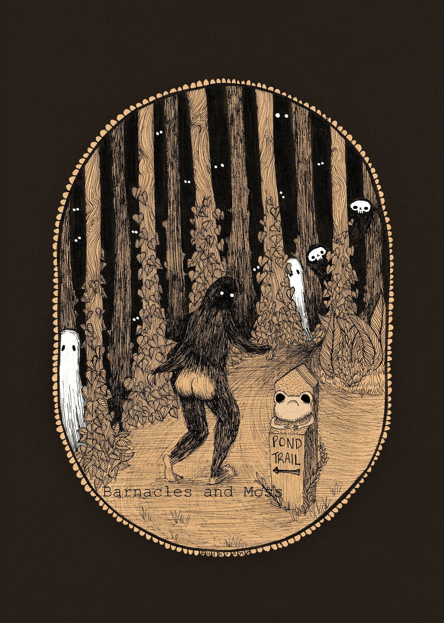 Sasquatch Booty Fine Art Print