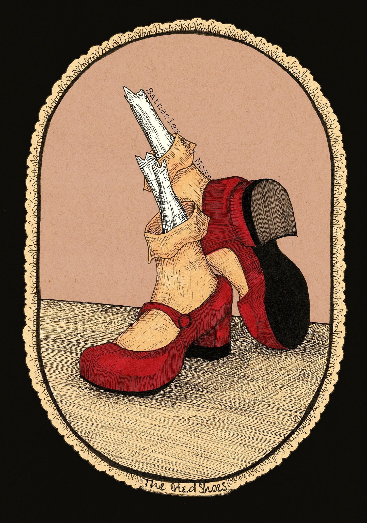 The Red Shoes Fine Art Print