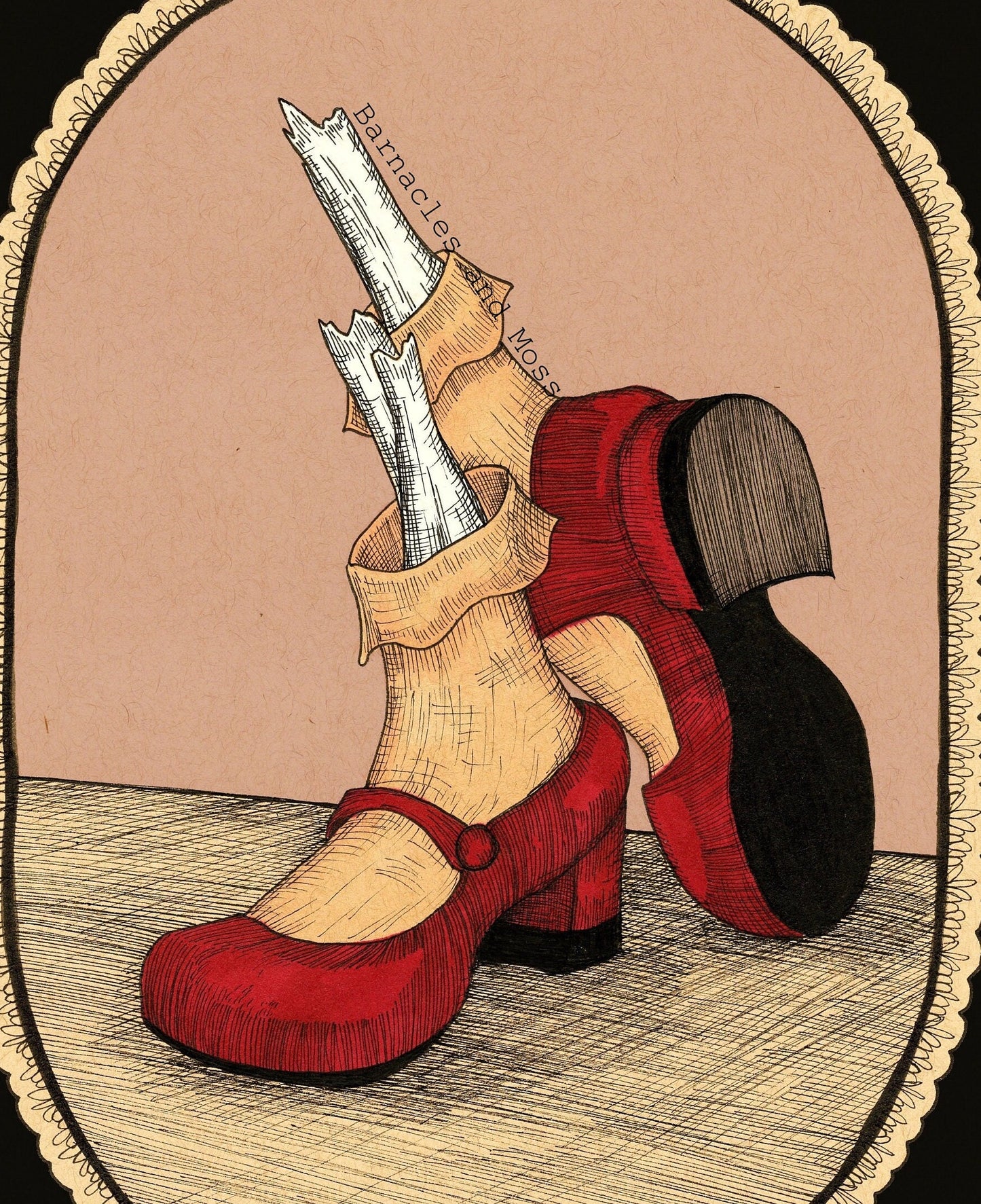 The Red Shoes Fine Art Print