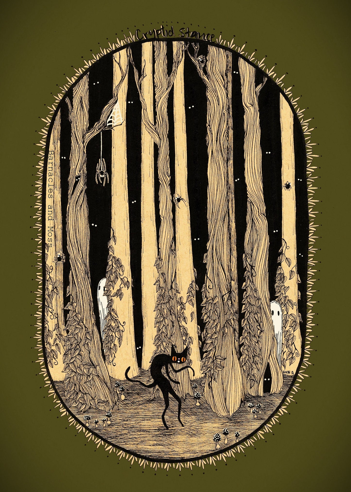 Cryptid Stance Fine Art Print
