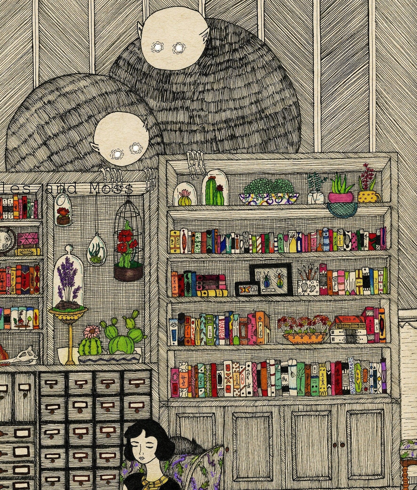 Reading Buddies Fine Art Print
