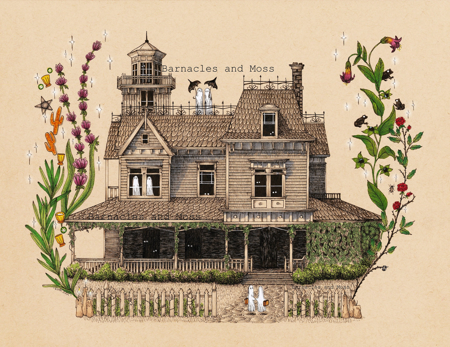 The Owens Sister's House Fine Art Print