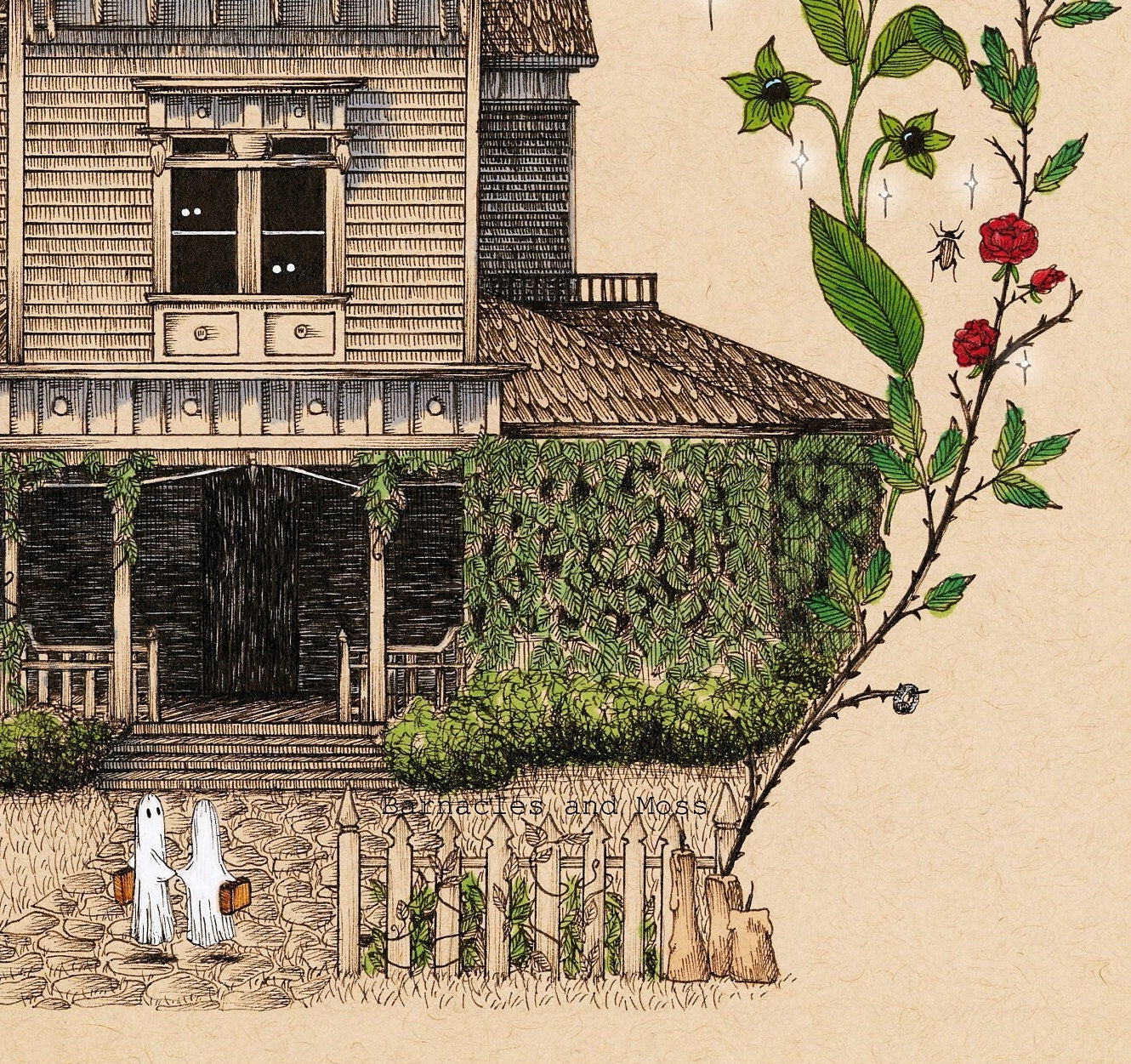14" x 11" LIMITED EDITION The Owens Sister's House Fine Art Print