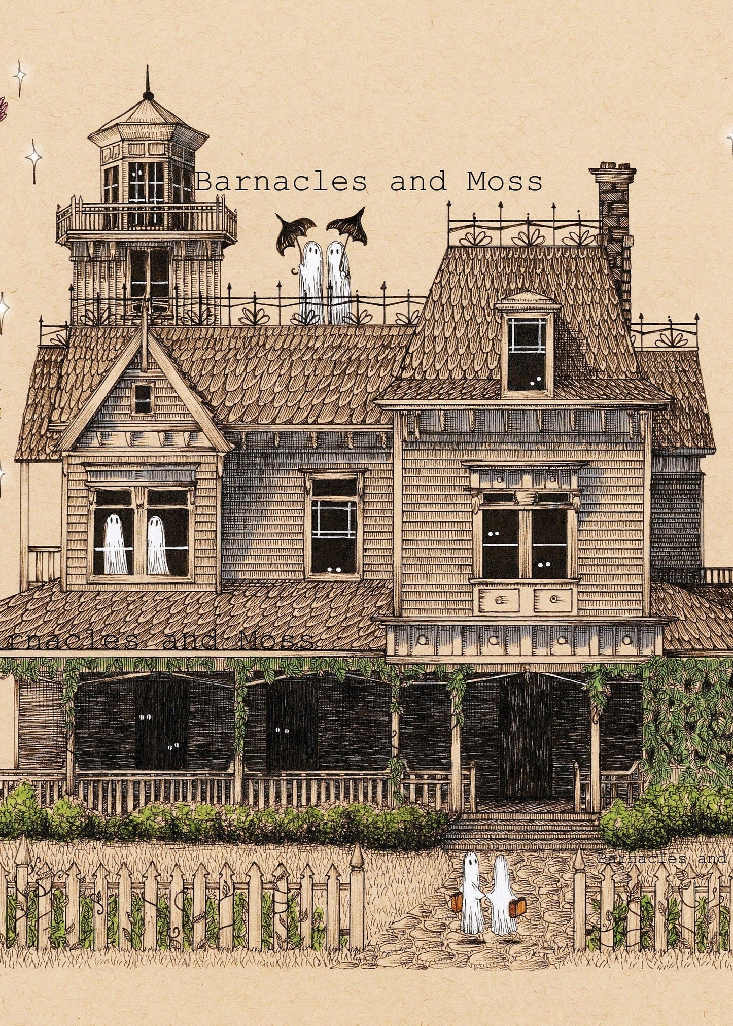 The Owens Sister's House Fine Art Print