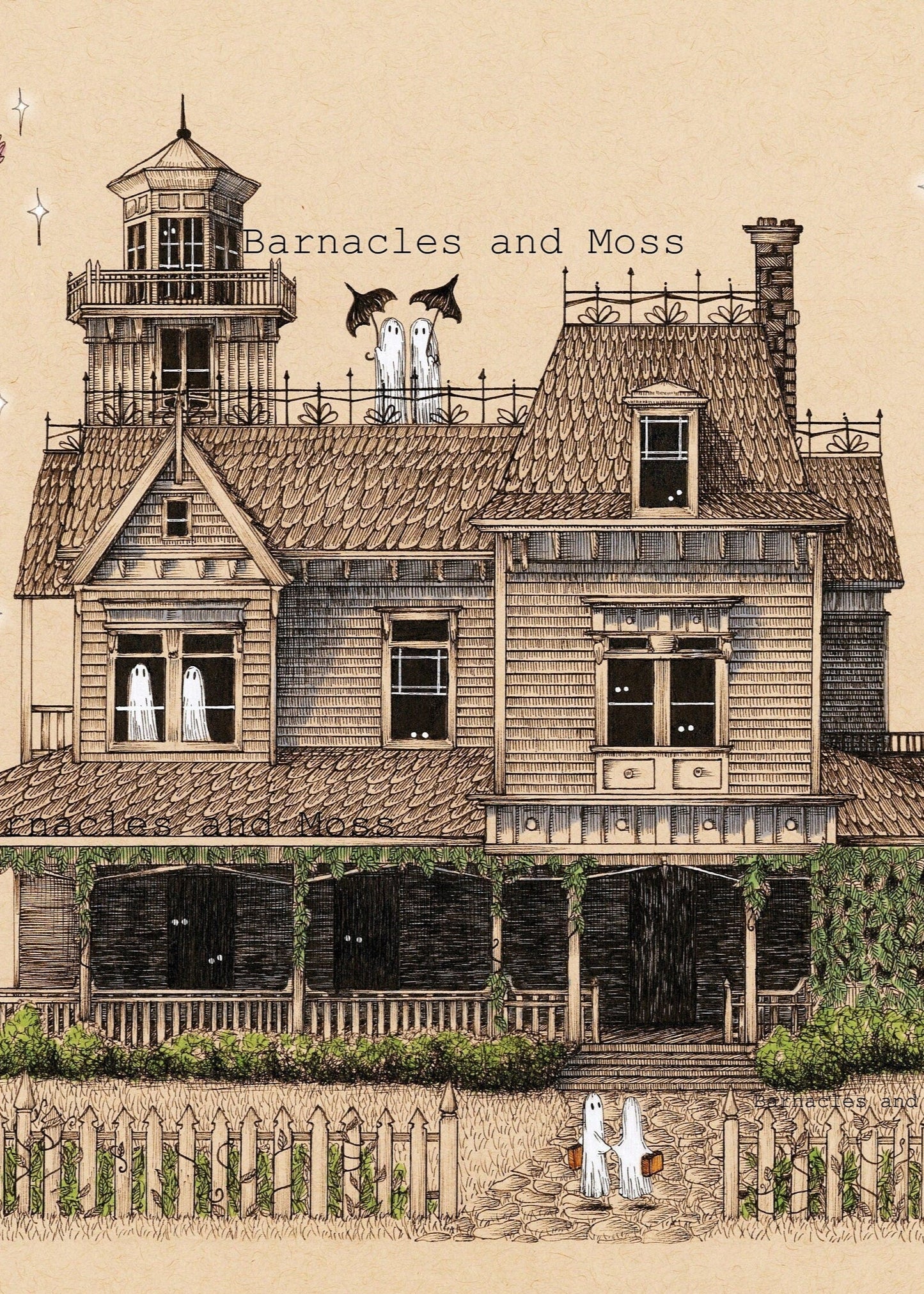14" x 11" LIMITED EDITION The Owens Sister's House Fine Art Print