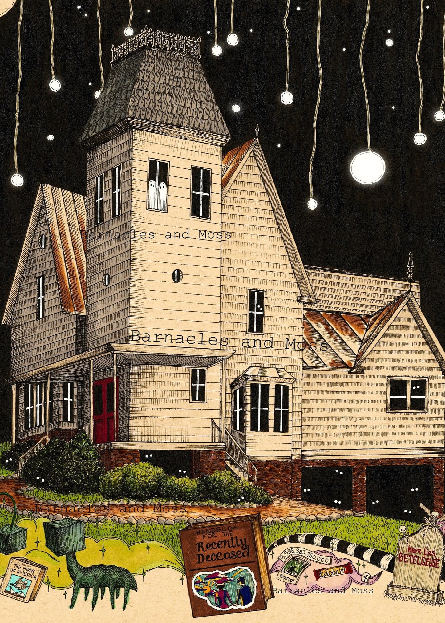 Maitland Haunted House Fine Art Print