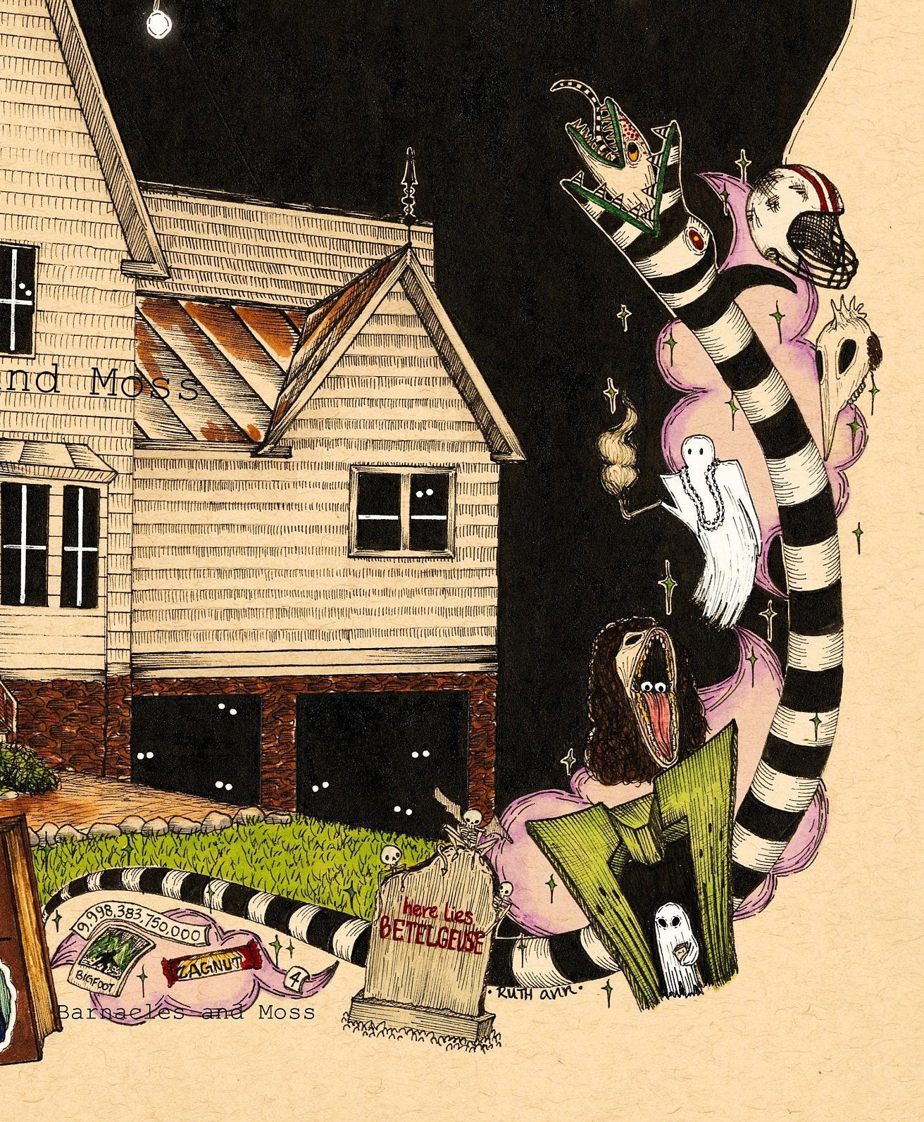 Maitland Haunted House Fine Art Print