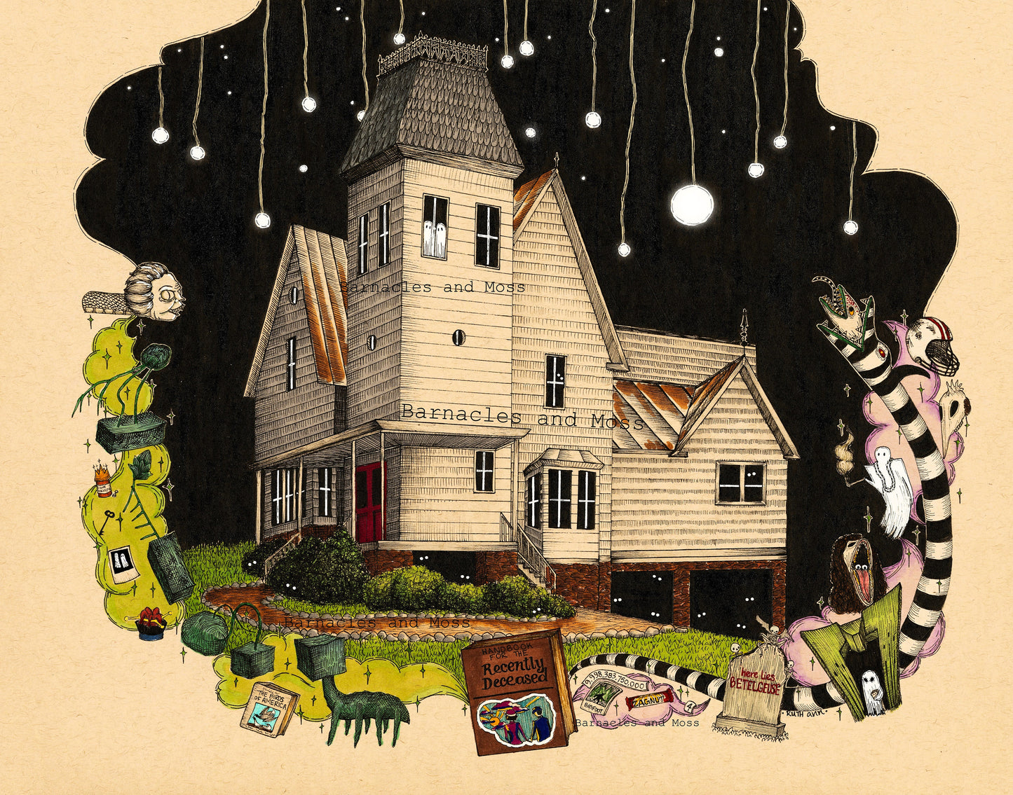 Maitland Haunted House Fine Art Print