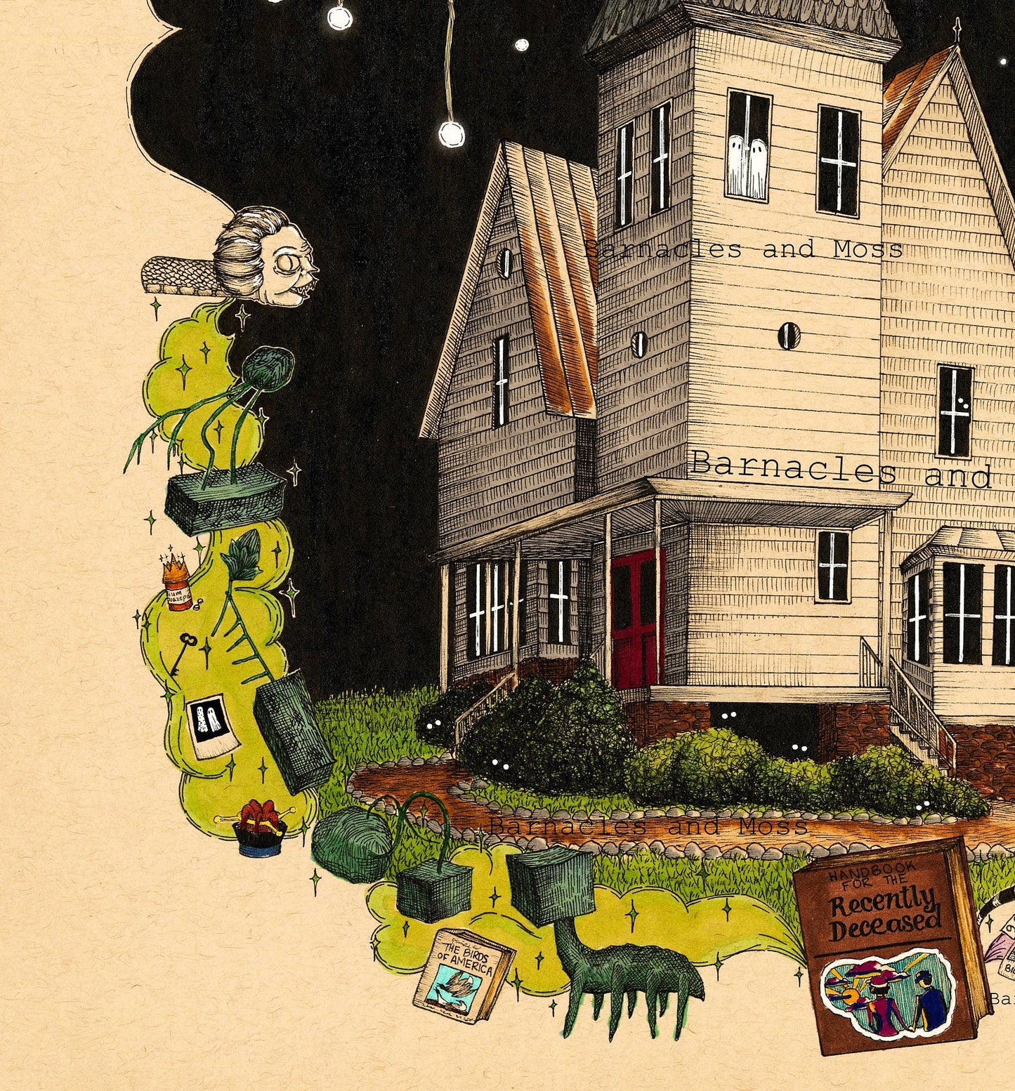 Maitland Haunted House Fine Art Print