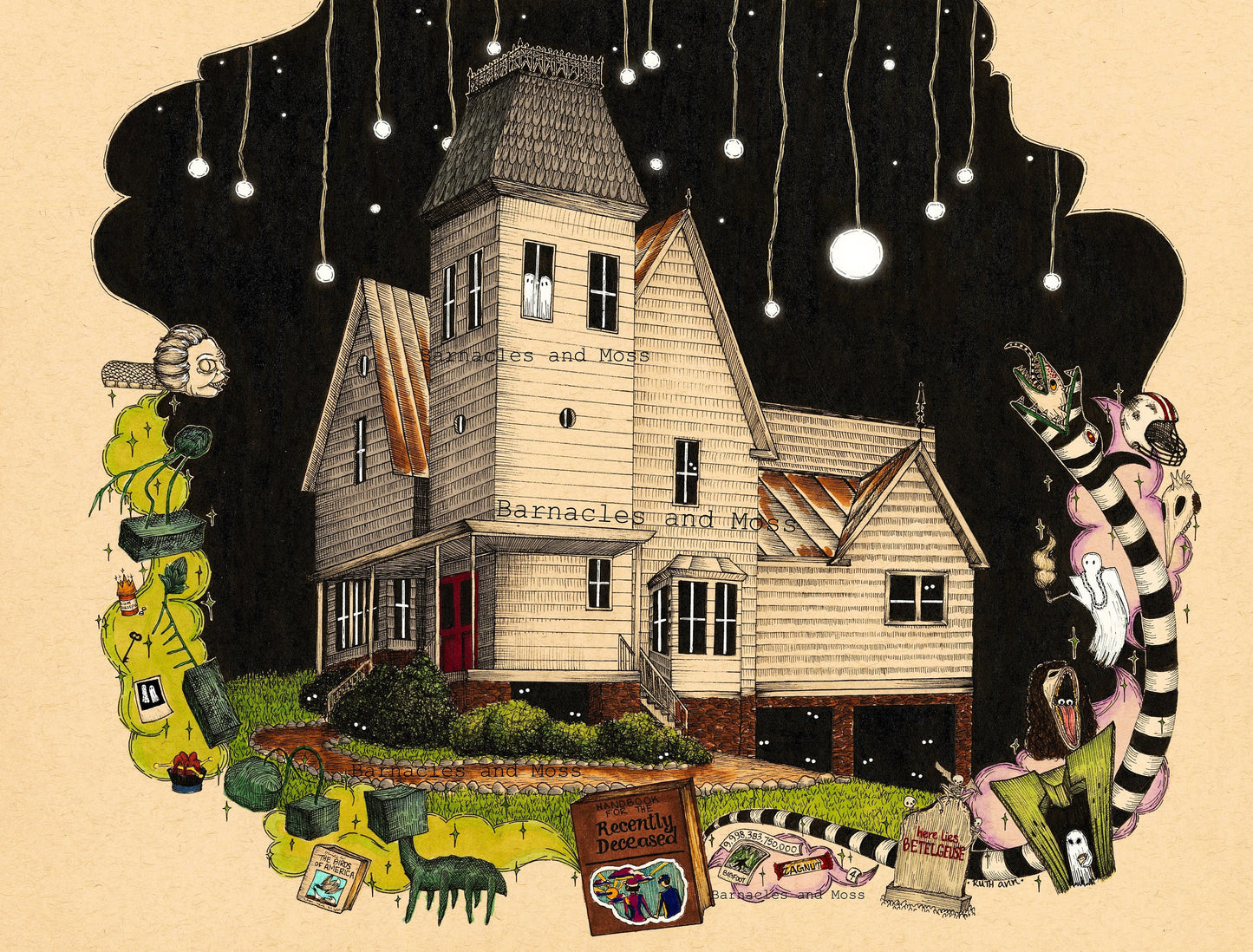Maitland Haunted House Fine Art Print