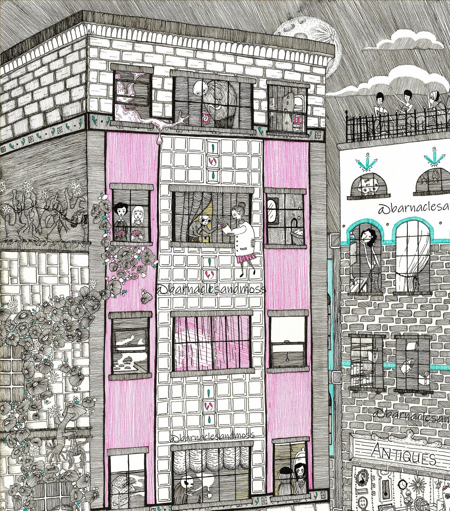 14" x 17" LIMITED EDITION In The Neighborhood Fine Art Print