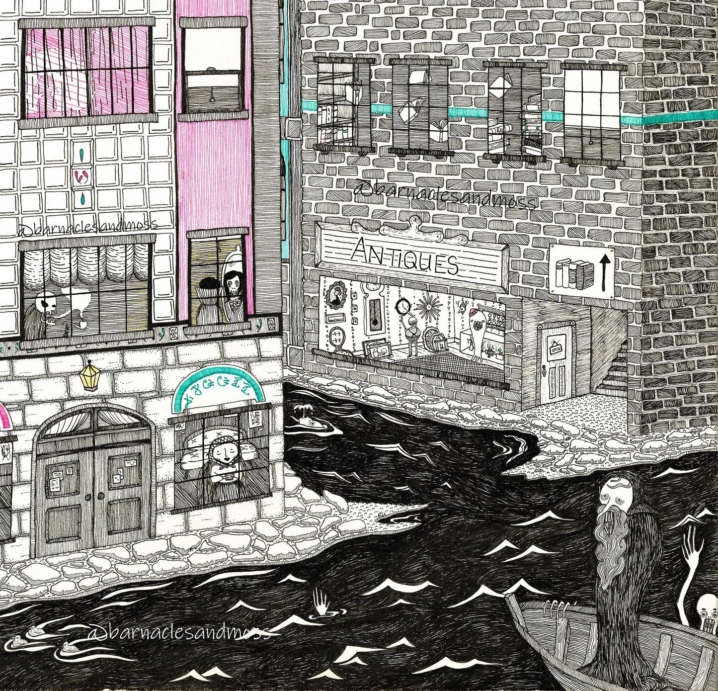 14" x 17" LIMITED EDITION In The Neighborhood Fine Art Print