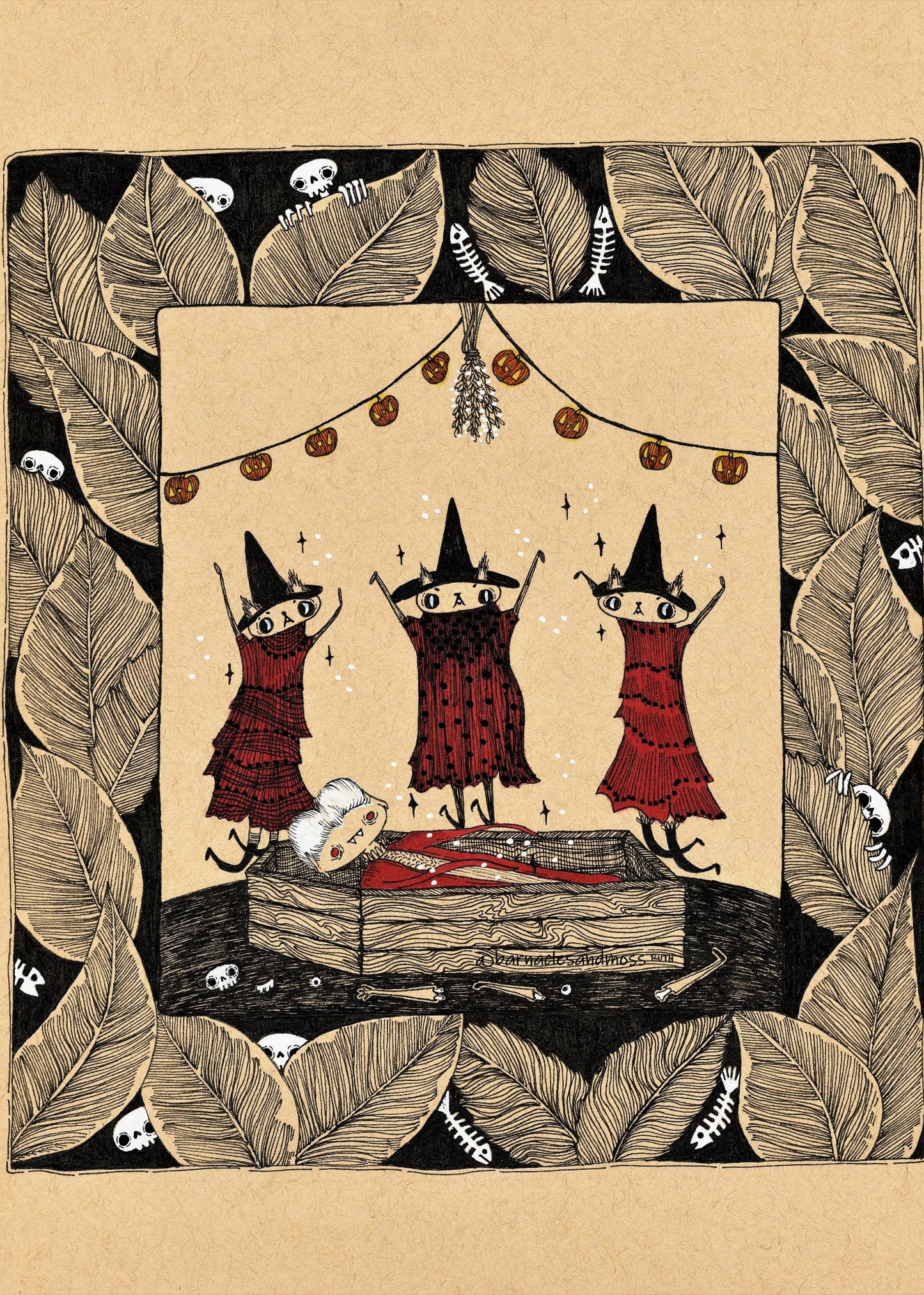 Cat Coven Fine Art Print