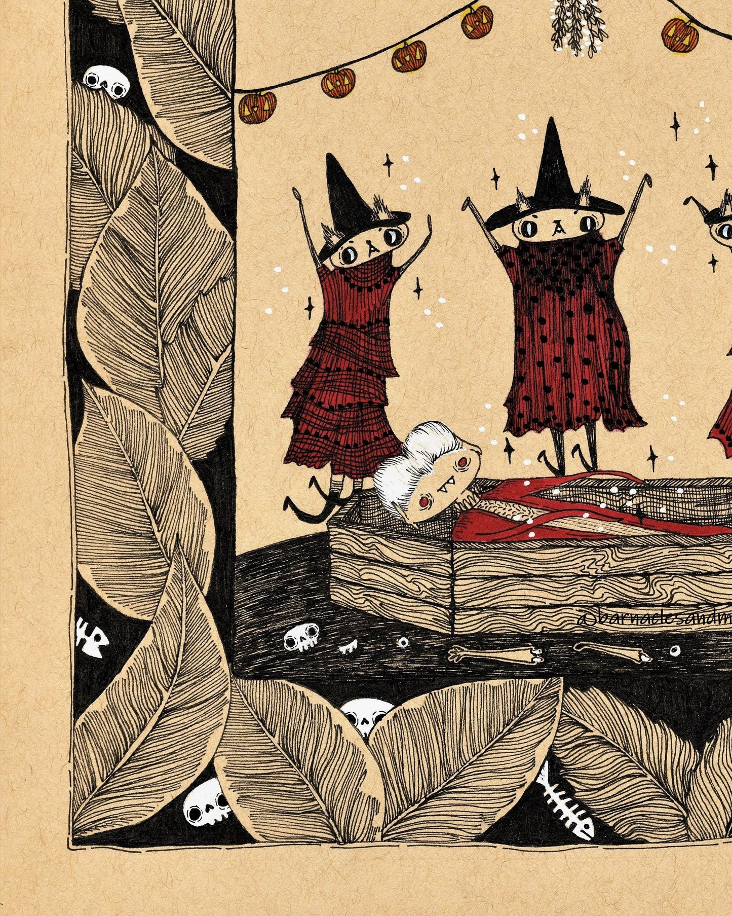 Cat Coven Fine Art Print