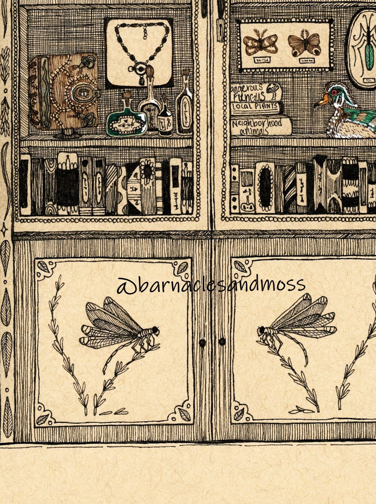 Cabinet of Memories and Curiosities Fine Art Print