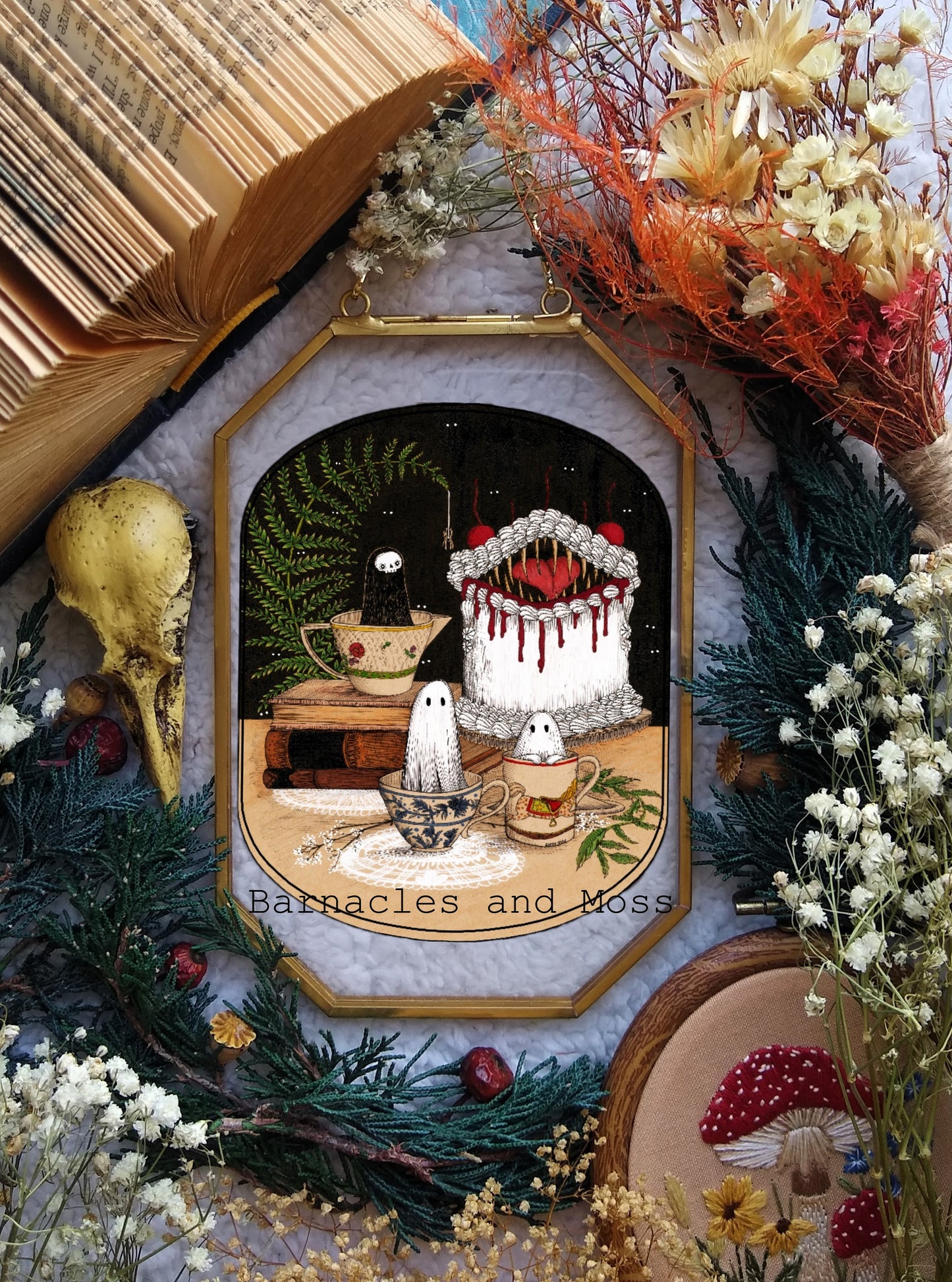 Spooky Tea Party Fine Art Print