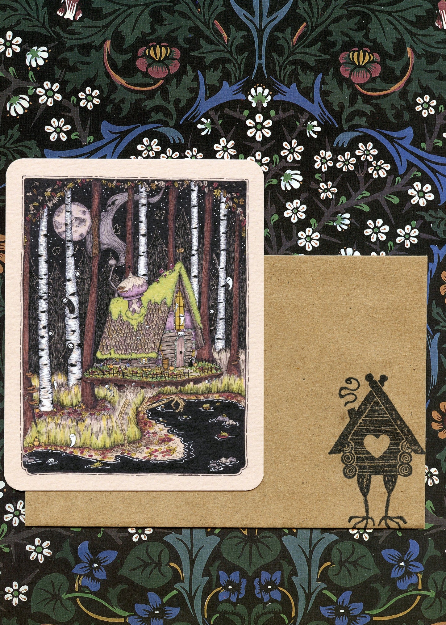 Baba Yaga's Hut in Autumn Cards - Set of 3