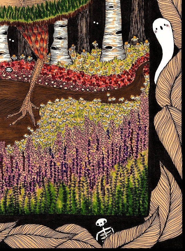 Baba Yaga's Hut in Summer Fine Art Print