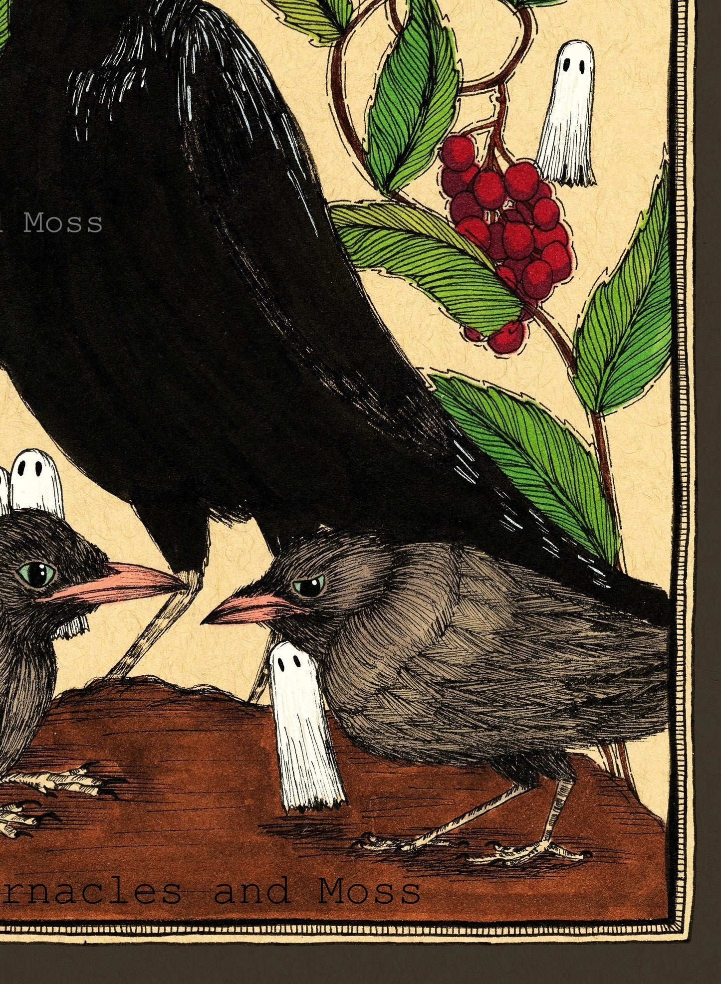 Baby Crows Fine Art Print