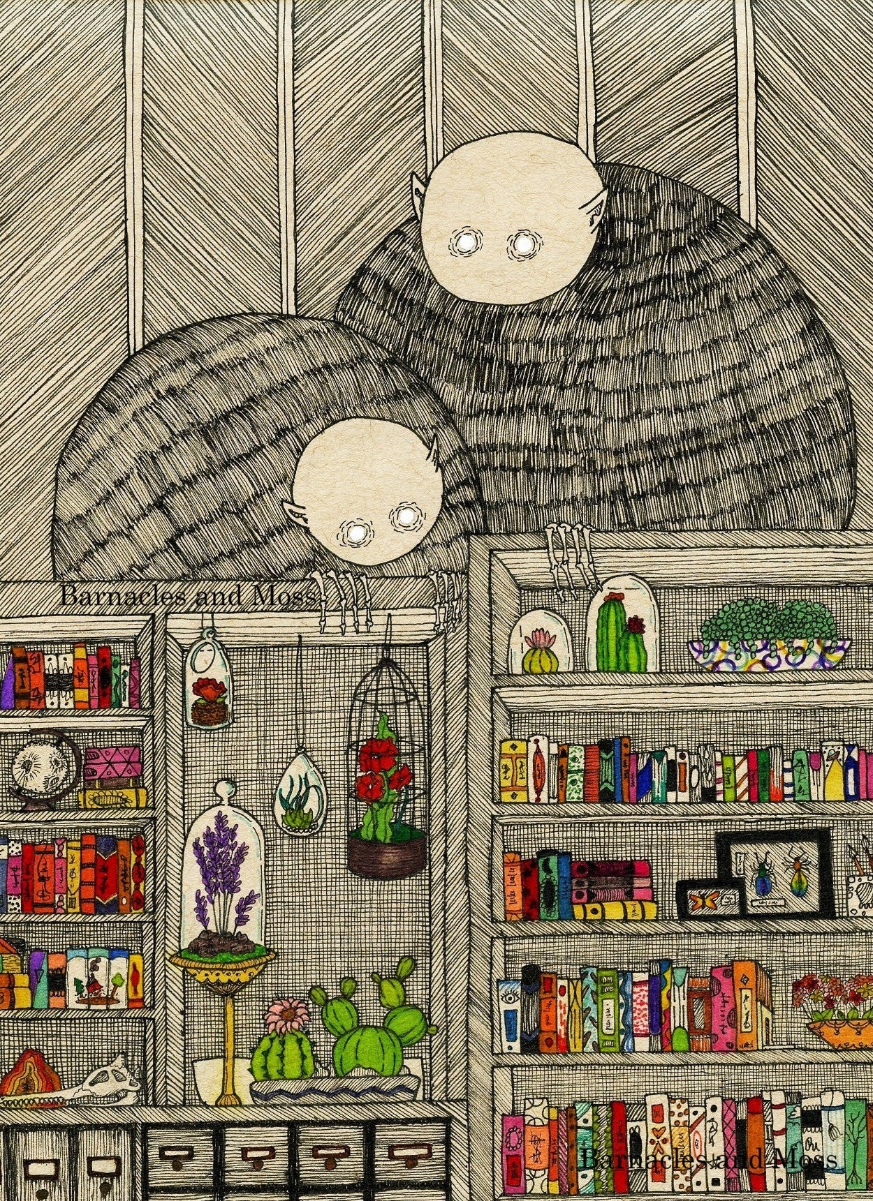 Reading Buddies Fine Art Print