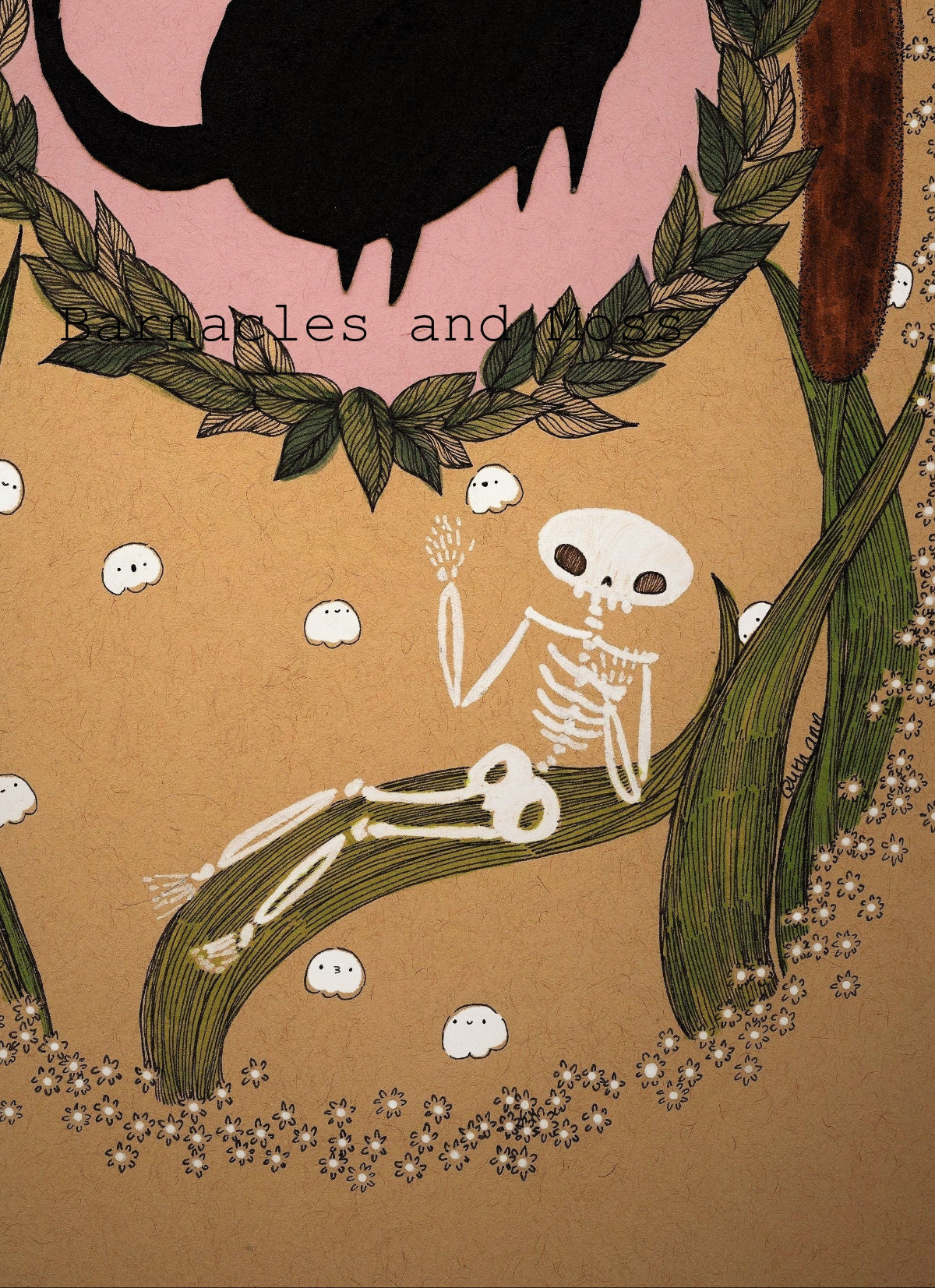 Bones and Cattails Fine Art Print