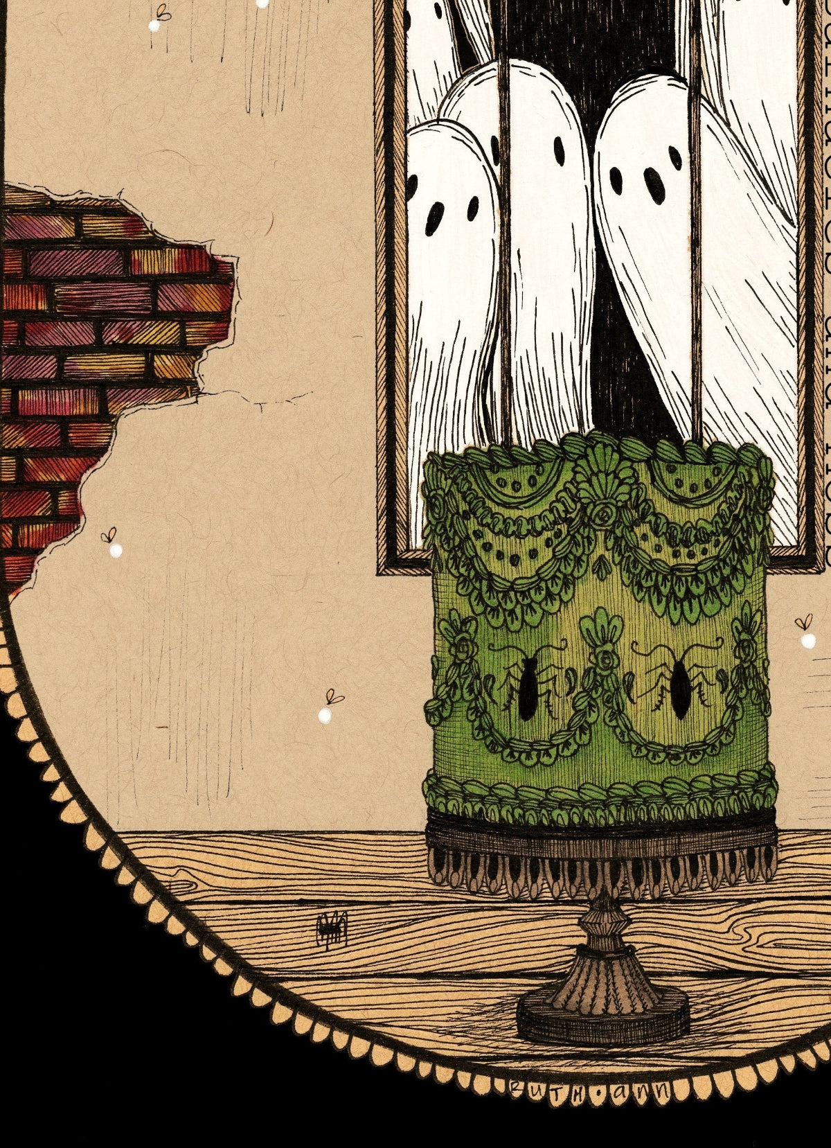 Creepy Crawlies Cake Fine Art Print
