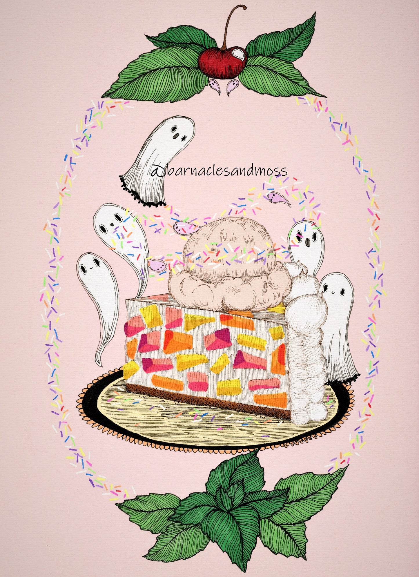 Stained Glass Jell-O Fine Art Print