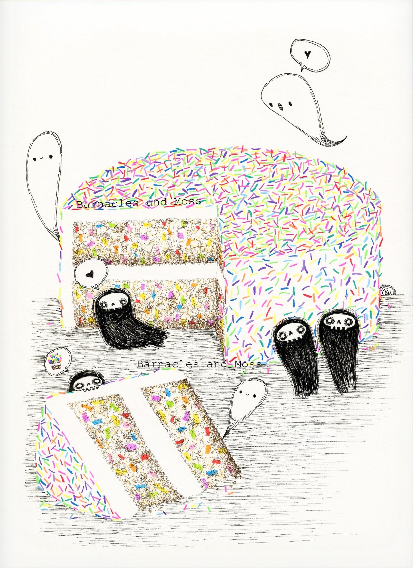 Haunted Funfetti Fine Art Print