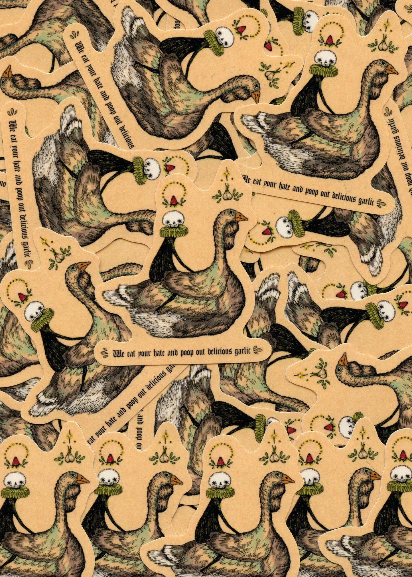 Delicious Garlic - Glossy Vinyl Sticker