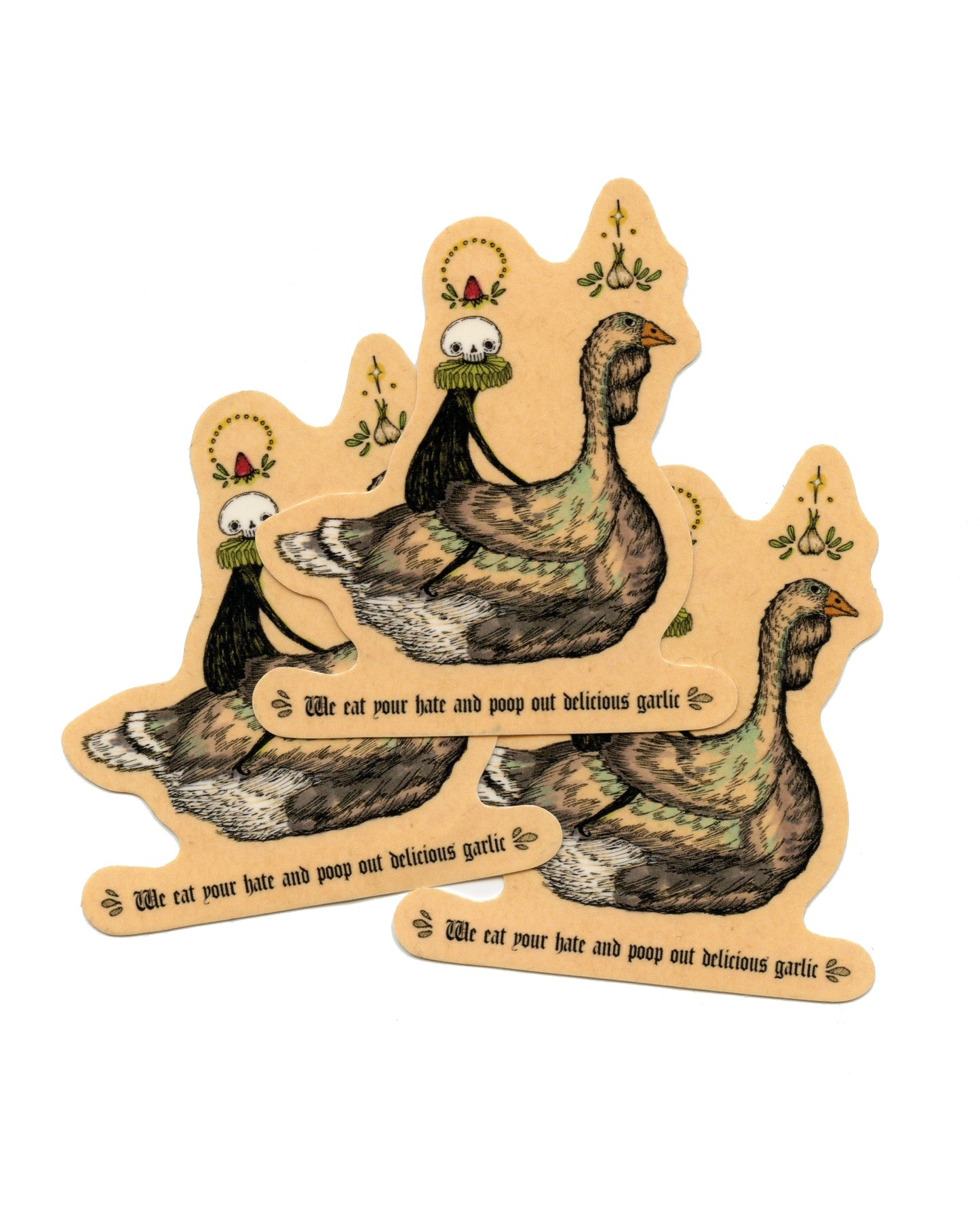 Delicious Garlic - Glossy Vinyl Sticker