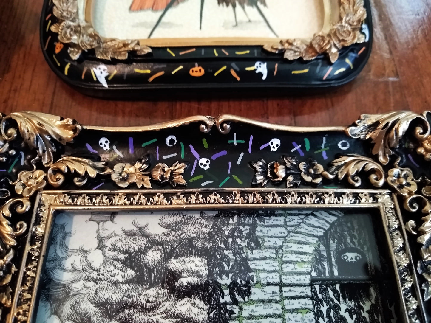 Halloween Sprinkle Frames - Skulls and Eyeballs